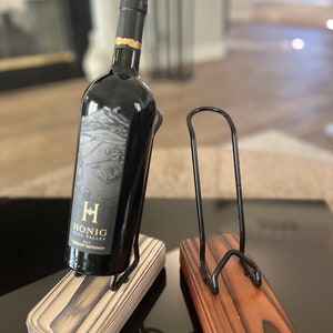 Handcrafted Wood Wine Bottle Stand