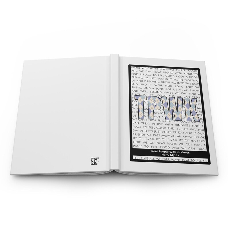 Harry Styles Journal TPWK Treat People With Kindness Merch Gift for