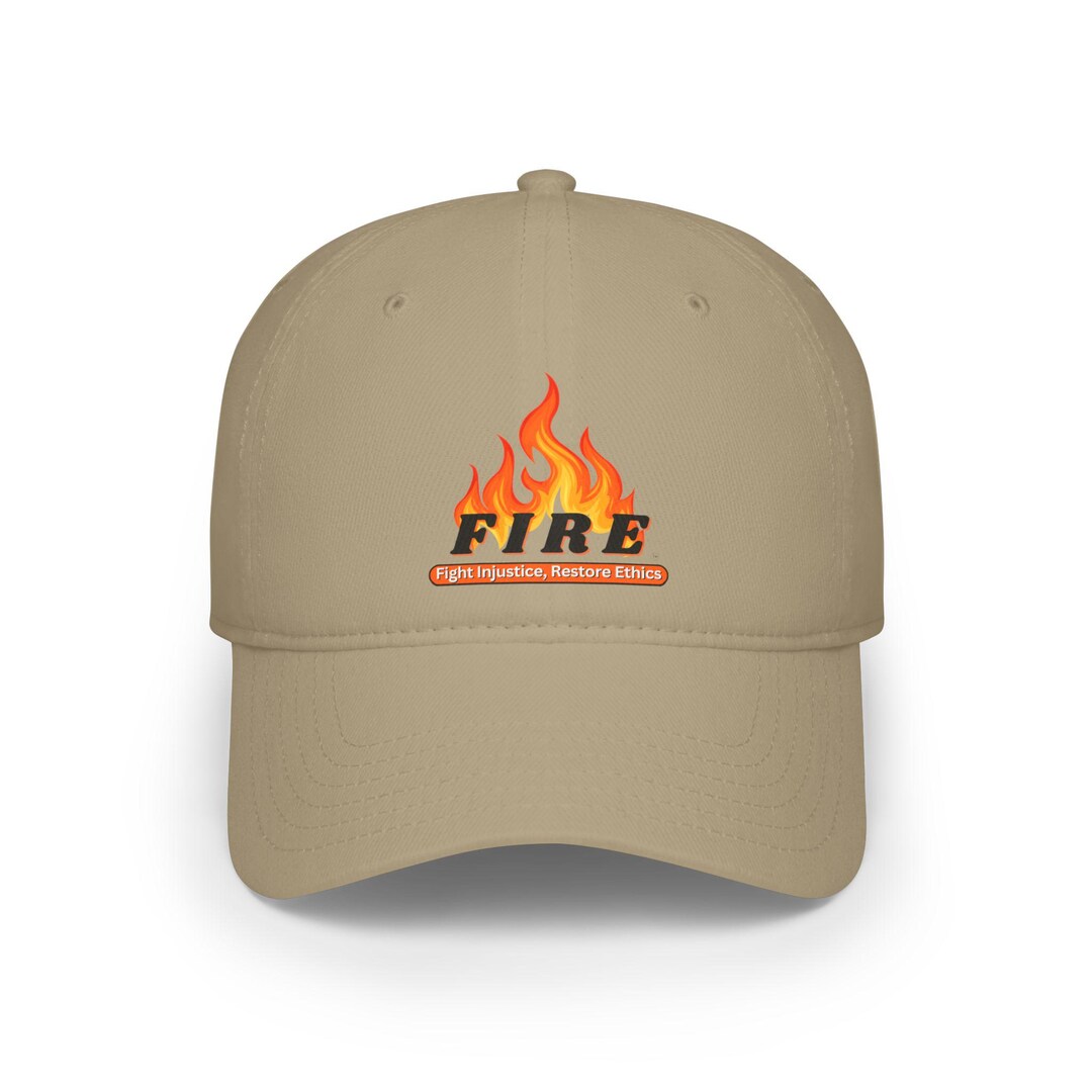 FIRE Logo Baseball Cap, Ethical Justice Hat, Activewear Baseball Cap ...
