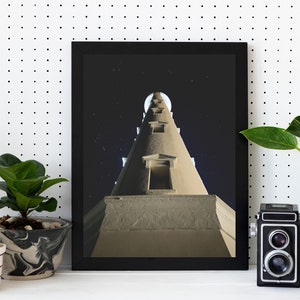 Lighthouse With Stars Wall Art With Canvas, Print, Metal,  Acrylic and Framing Options