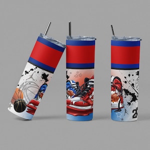 20oz Skinny Straight Sneaker Tumbler Sublimation Design Templates, Hype Beast Tumbler Sublimation Wrap, Sneaker Head Tumbler, Sneakers