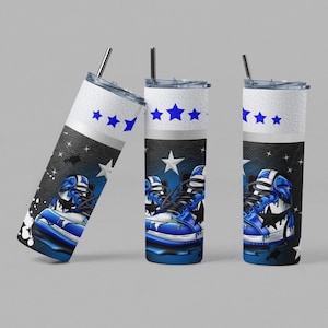 20oz Skinny Straight Sneaker Tumbler Sublimation Design Templates, Hype Beast Tumbler Sublimation Wrap, Sneaker Head Tumbler, Sneakers