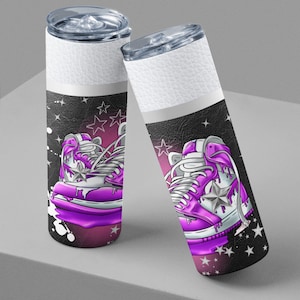 20oz Skinny Straight Sneaker Tumbler Sublimation Design Templates, Hype Beast Tumbler Sublimation Wrap, Sneaker Head Tumbler, Sneakers