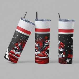 20oz Skinny Straight Sneaker Tumbler Sublimation Design Templates, Hype Beast Tumbler Sublimation Wrap, Sneaker Head Tumbler, Sneakers