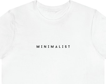Minimalistisch overhemd, eenvoudig T-shirt, minimalistisch lifestyle shirt