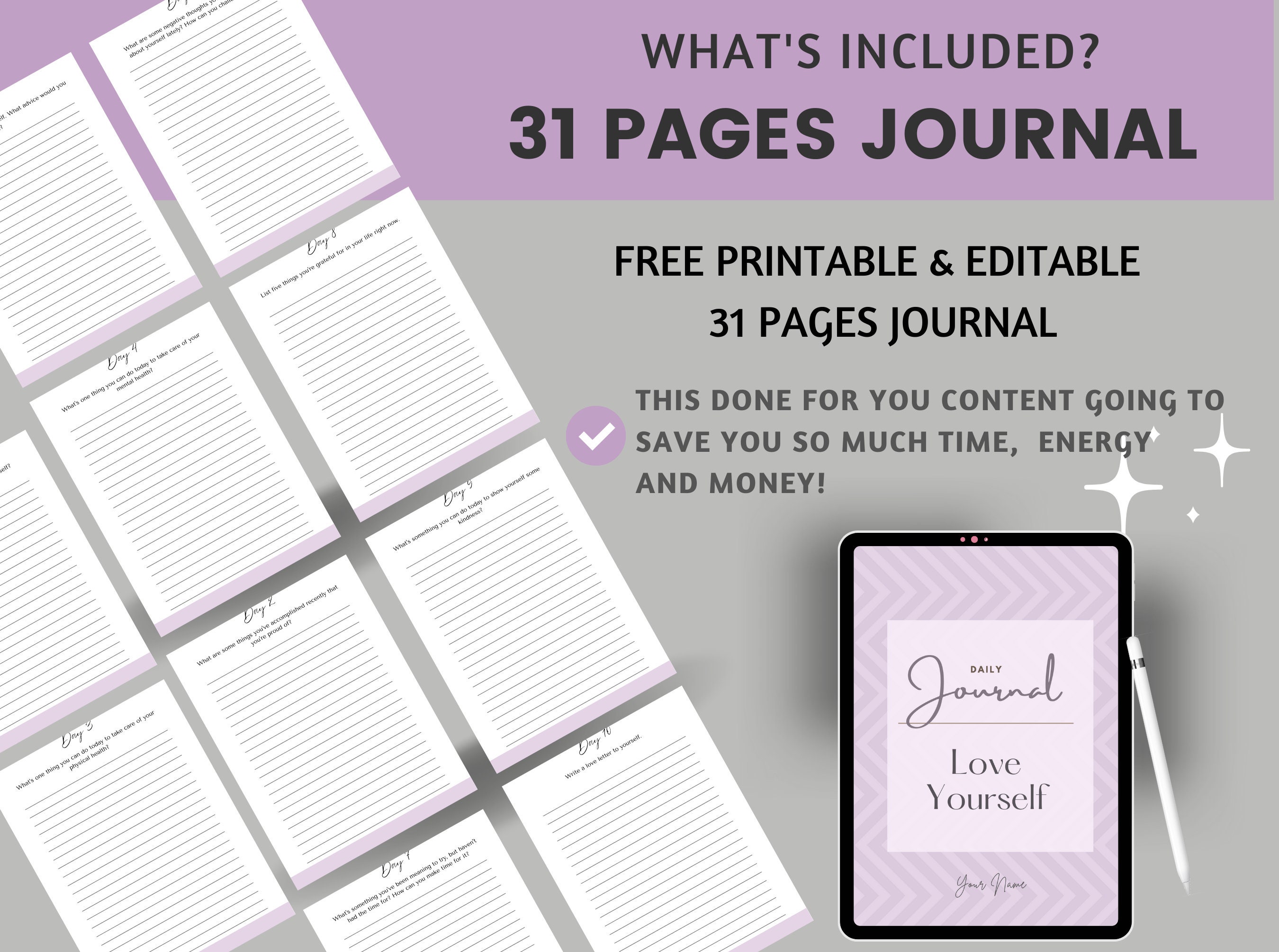 Done for You Self-love, Self Care, Life Coaching Tools, Journal Prompts ...
