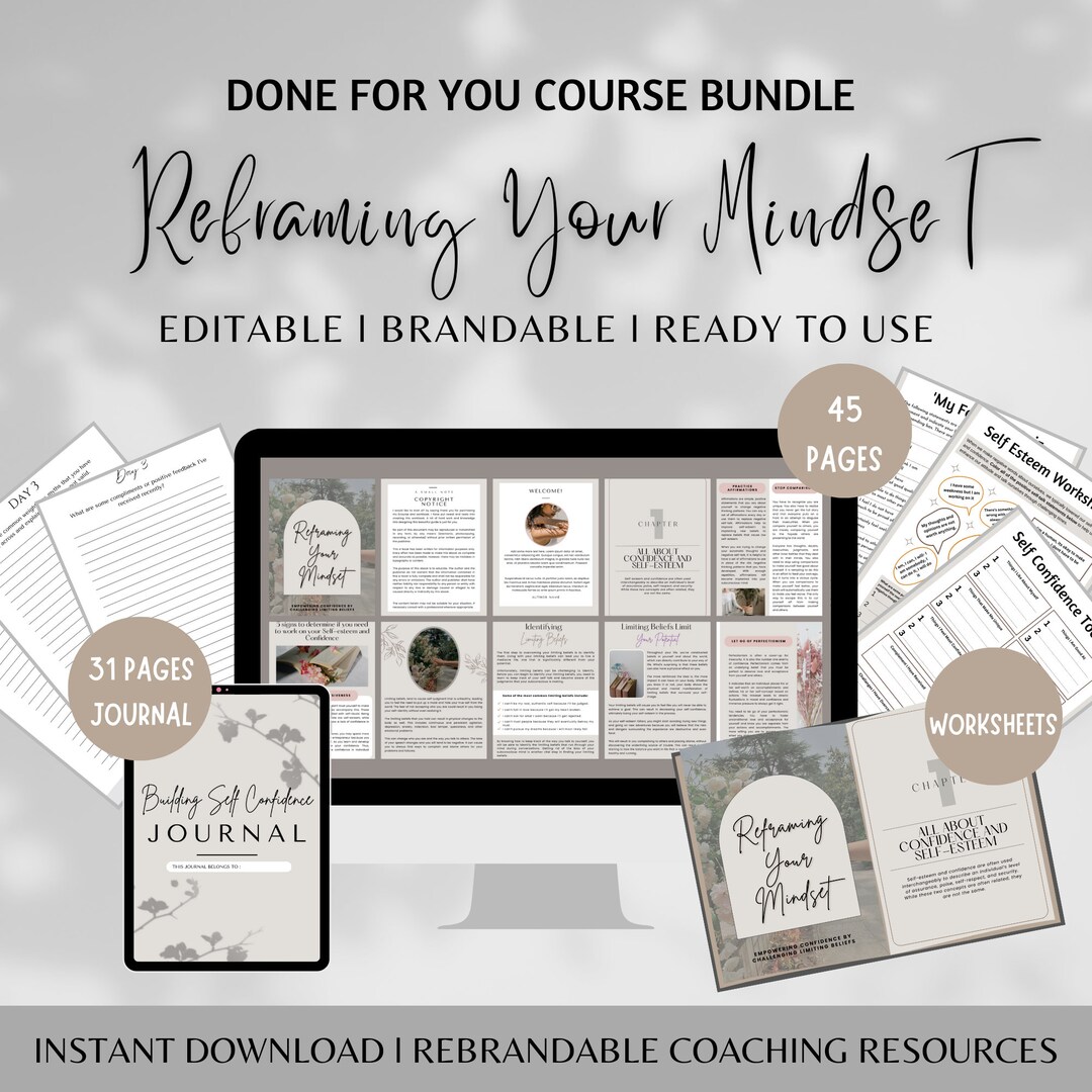 Reframe Confidence Mindset Done for You Ebook L Brandable Coaching ...