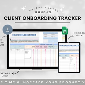 Client Onboarding Tracker Spreadsheet for Coaches, Client Tracker & Management Spreadsheet, CRM, Coaching Tracker, Client List,Coach Planner