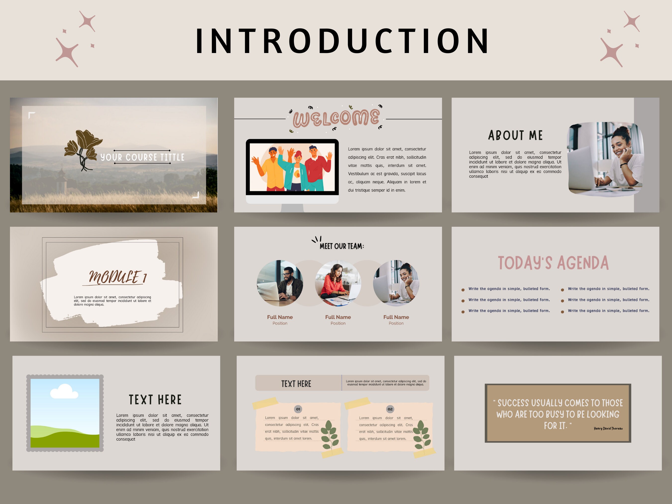 Course Card Slid Animation 60+ Pages Webinar & Slide Deck Template, Canva Template, Course Webinar ...