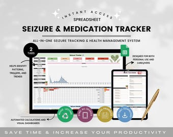 Planilha do Google para controle de crises epilépticas, gráfico mensal de crises, registro diário de crises, controle de medicamentos, registro de epilepsia, saúde e bem-estar.