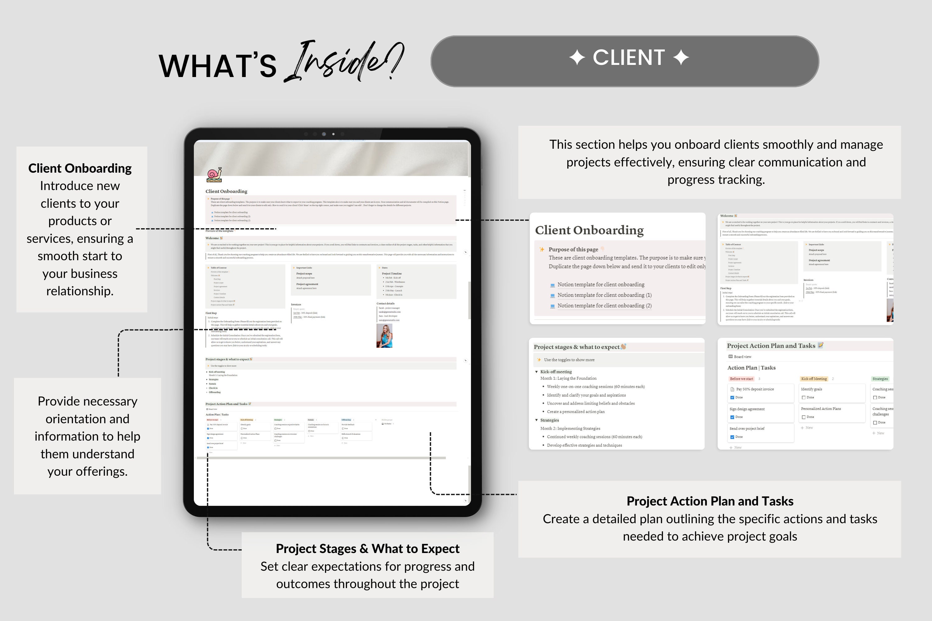 Coaching Client Portal Notion Template, Coaching Session Planner, Coach ...