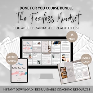 Battle Your Fears Done For You Ebook, Brandable Coaching Program for Life Coach, Healing Coach, Spiritual Coaches, Lead Magnet Templates