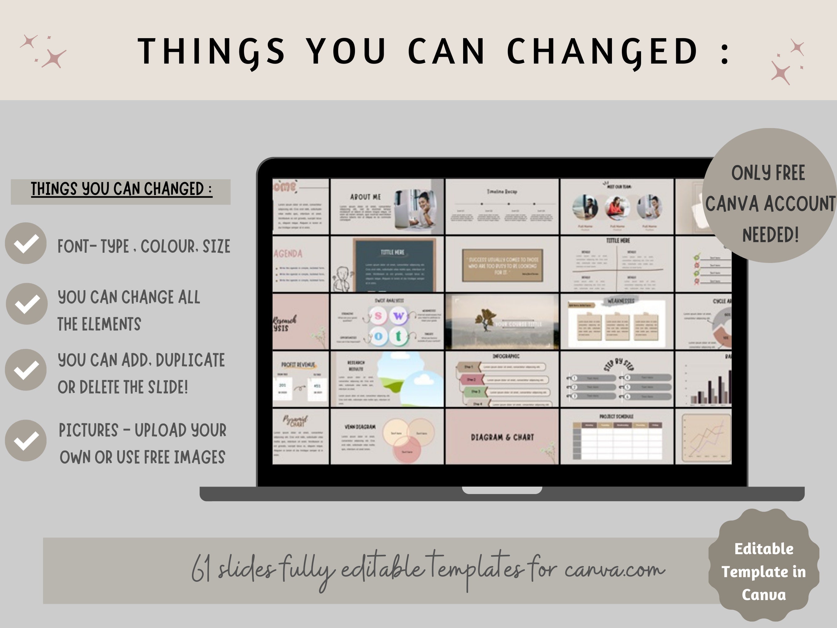 Course Card Slid Animation 60+ Pages Webinar & Slide Deck Template, Canva Template, Course Webinar ...