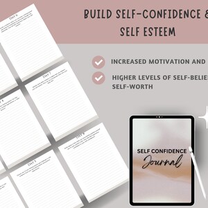 Daily Self Confidence Journal Done for You, Self Esteem Journal, Self ...