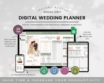Wedding Planner Spreadsheet, Wedding Budget Tracker, Wedding Timeline Checklist, Guest List, Wedding Cost, Seating Plan, Wedding Venue