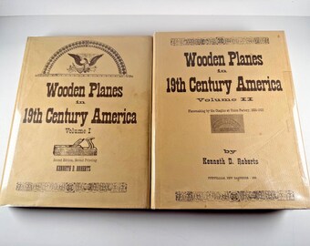 SIGNED Wooden Planes in 19th Century America Kenneth D. Roberts Vols 1 2 Letters Hand Plane Identification  Early American Industries Assoc