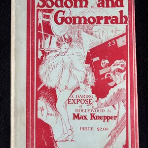 Sodoma y Gomorra: La historia de Hollywood 1935 Max Knepper FIRMADO HC DU DU DU DU DU SHI Historia de Hollywood Pre-Code Crítica de la industria cinematográfica clásica