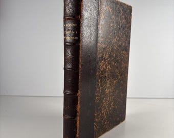 Cyrano de Bergerac 1901 Edmond Rostand FRENCH Leather Early Edition Antique Early Edition French  Antique Poetry Play Literature