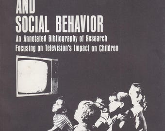 Television & Social Behavior 1971 Charles K. Atkin PB John P. Murray Oguz Nayman Media Sociology Book Psychology Research Mass Communication