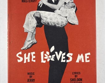 She Loves Me 1964 Musical Joe Masteroff Jerry Bock HC DJ Fireside Theatre BCE Vintage Theatre Libretto Musical Comedy Broadway Memorabilia