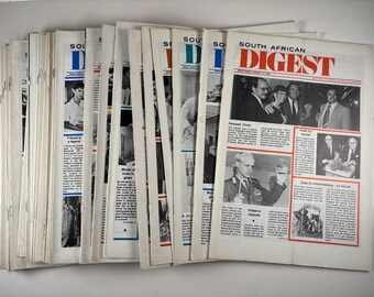 South African Digest Newspaper 1984 Lot of 31 Issues Apartheid History Africa Political History State Propaganda Cold War Era