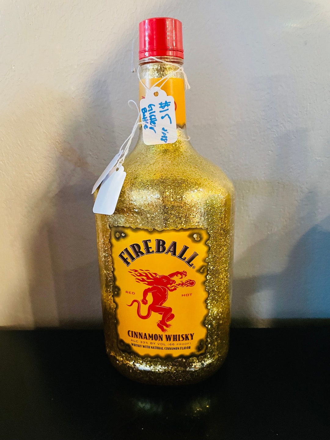 Glitter Fireball Bottle - Etsy