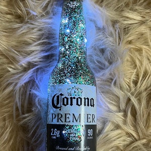 Glitter Lighted Corona Bottle