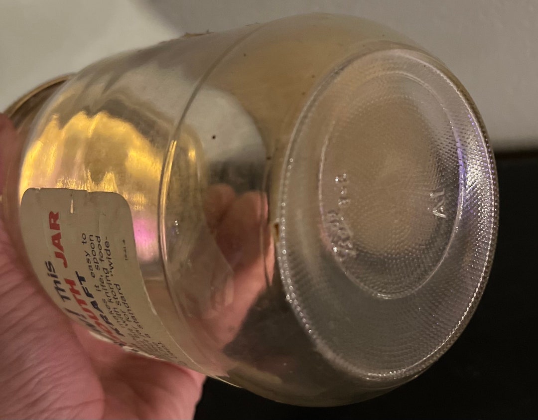 Vintage Miracle Whip Glass JAR With Metal Lid Quart JAR Etsy