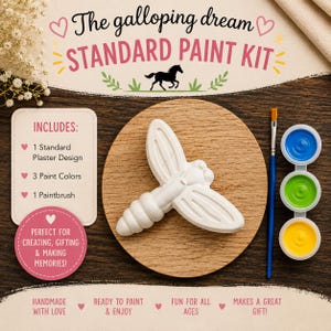 Plaster Paint Kit | Dragonfly Craft Activity | Kids Spring Garden Art (DIY Kit)