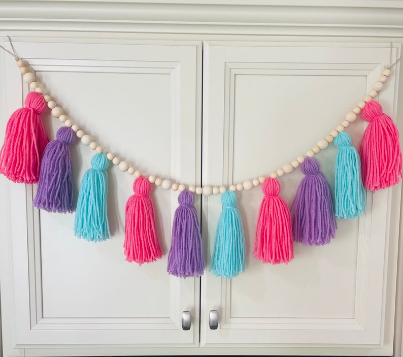 Mermaid Tassel Garland High Chair Garland Boho Decor Etsy
