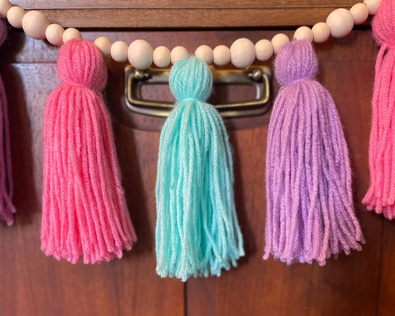 Mermaid Tassel Garland High Chair Garland Boho Decor Etsy