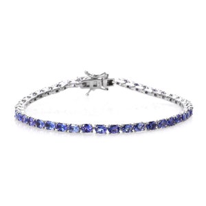 AAAA Tanzanite Tennis Bracelet in Sterling Silver, Tanzanite Bracelet, Tanzanite Jewelry, Gemstone Bracelet, Gift for Her