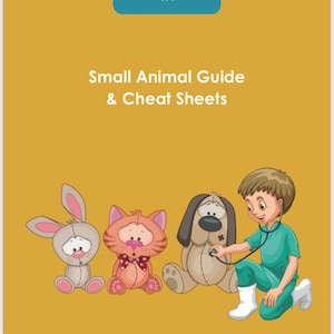 Veterinary Small Animal Guide, Vet Nurse Guide, Vet Nurse Cheat Sheet, Vet Pocket guide, Vet Nurse Resource, Vet Nurse clinics, Student Vet,