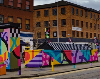 Printable Fred Aldous x Marcus method street art Manchester, Digital Download, Digital Print, Instant Download, Printable wall art