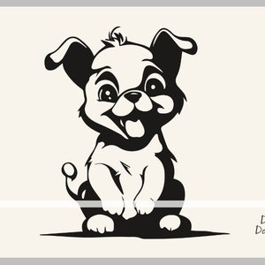 Cartoon Dog SVG, Cute Dog SVG, Puppy Svg, Puppies Svg, Dog Svg, Cricut Files, Pet Svg, Cute Puppy Clipart, Cartoon Dog Cricut, Cut Files
