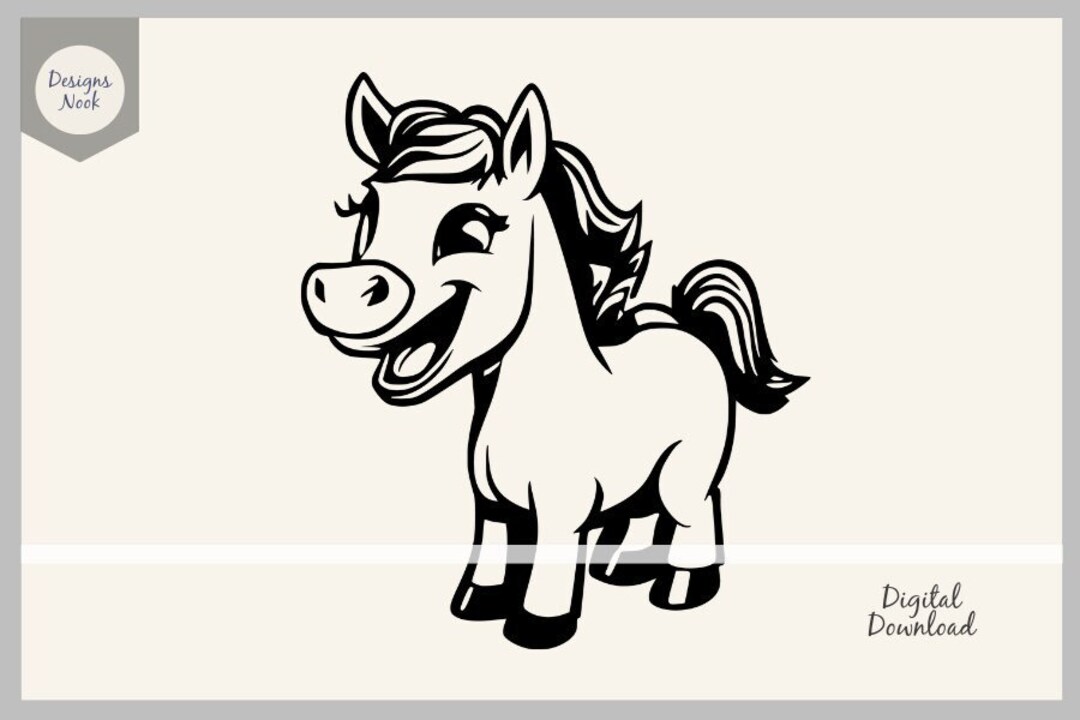 Laughing Horse Svg, Funny Horse Svg, Baby Shower Cut File, Cute Bird ...