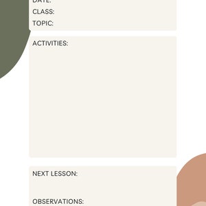 Teacher Lesson Planner