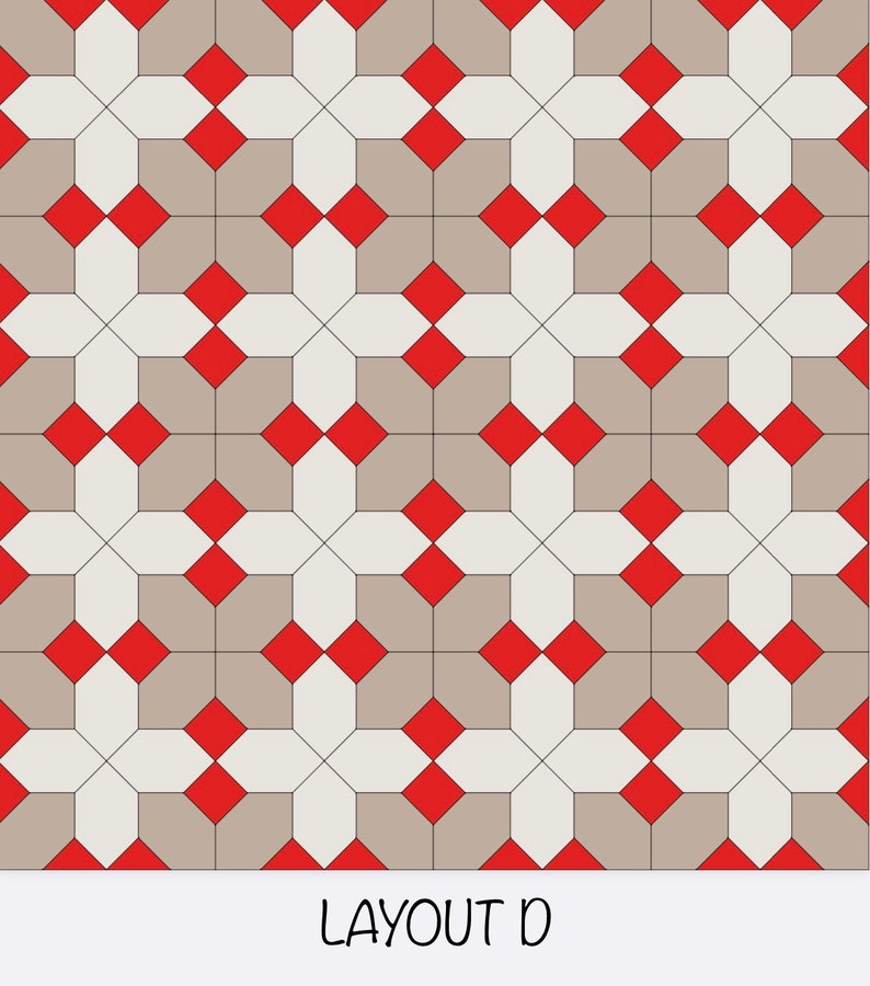 Lucy Boston EPP Template Sets Three Sizes in One SVG, US Letter &amp; A4 ...