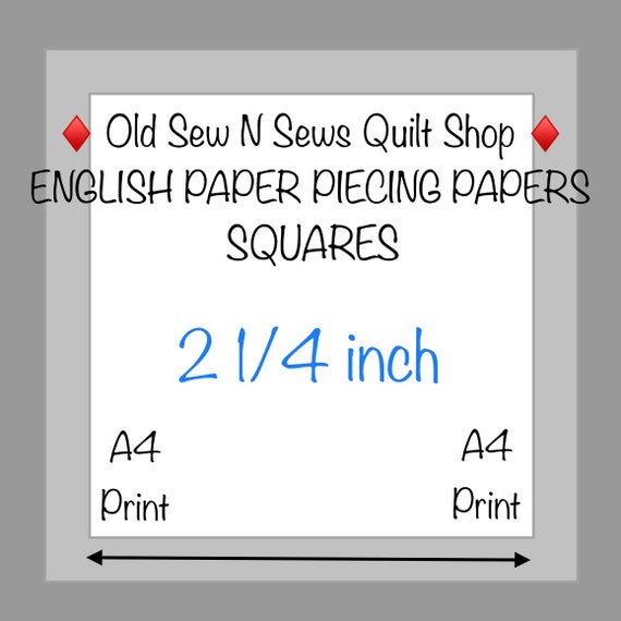 Square Papers 2 1 4 Inch Sides Size Printing Etsy