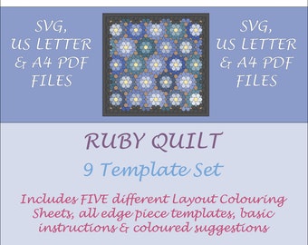 Ruby English Paper Piecing Quilt Pattern – Digital Download