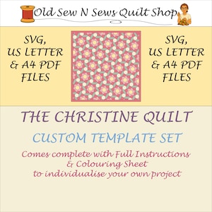 Christine Quilt - Schema per trapuntatura in carta inglese - Download digitale