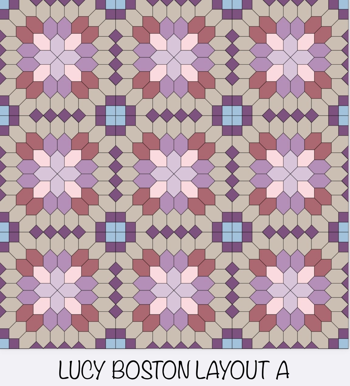 Lucy Boston EPP Template Sets Three Sizes in One SVG, US Letter &amp; A4 ...