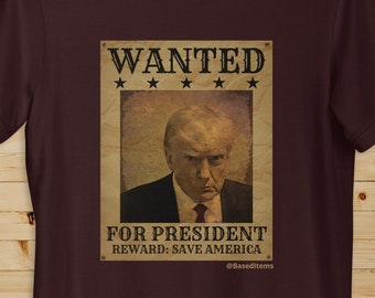 Donald Trump Wild West Steckbrief T-Shirt