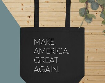 MAGA Bio-Baumwolltasche: Minimalist American Pride