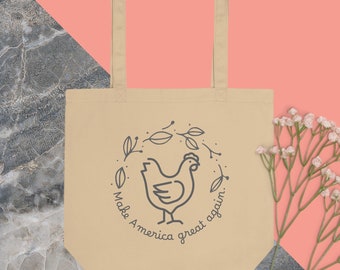 MAGA Huhn Bio-Baumwolle Tragetasche