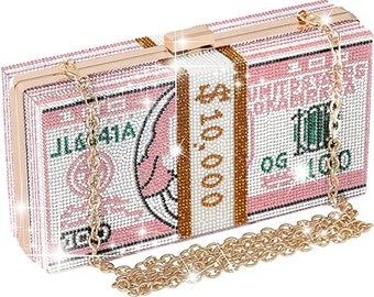 Pink money online clutch