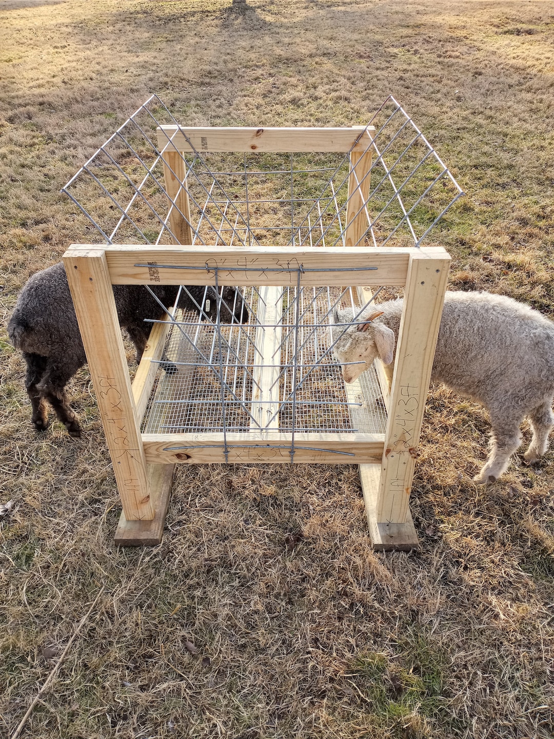 Plans and Instructions for Building a High Efficiency Sheep and Goat Hay Feeder Etsy