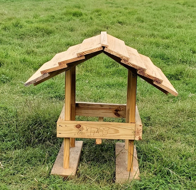 Cute Covered Sheep and Goat Mineral Feeder Plans and Instructions Etsy