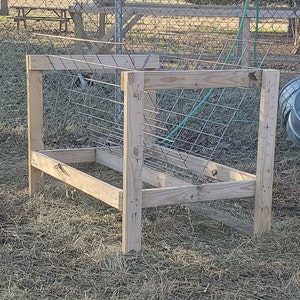 High Efficiency Sheep and Goat Hay Feeder Plans and Instructions image 6