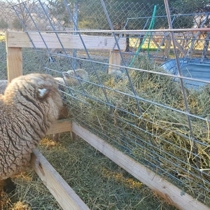 High Efficiency Sheep and Goat Hay Feeder Plans and Instructions image 4